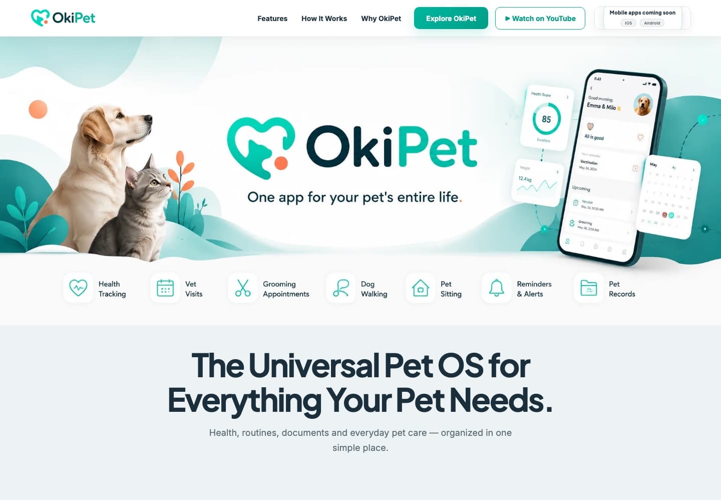 OkiPet mobile app
