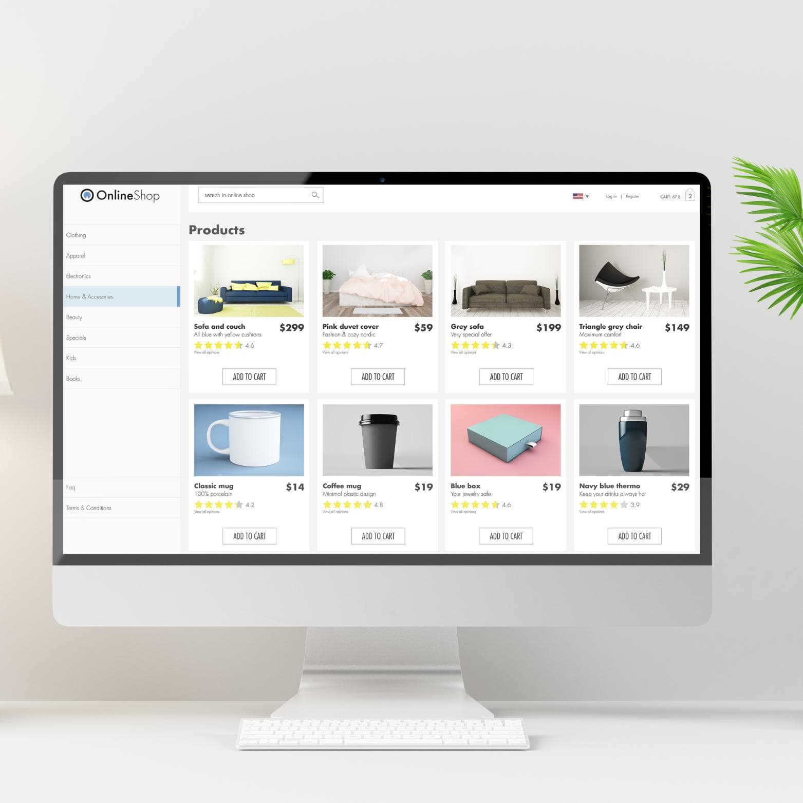 E-commerce web platform built by Skynix